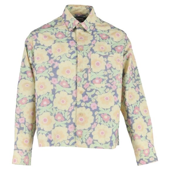 Jacquemus Papier Shirt In Floral Print Cotton